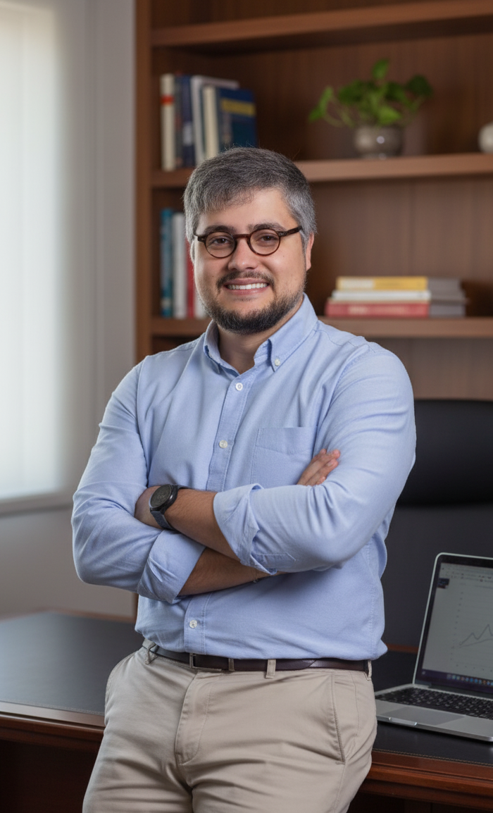 Dr. William Augusto em seu consultório